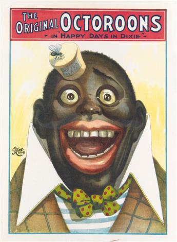 (MUSIC AND THEATRE--MINSTRELS.) Group of 5 minstrel show posters.